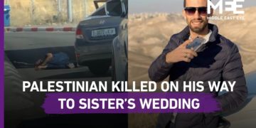 Israeli soldiers shot & killed a Palestinian man on his sister’s wedding day.